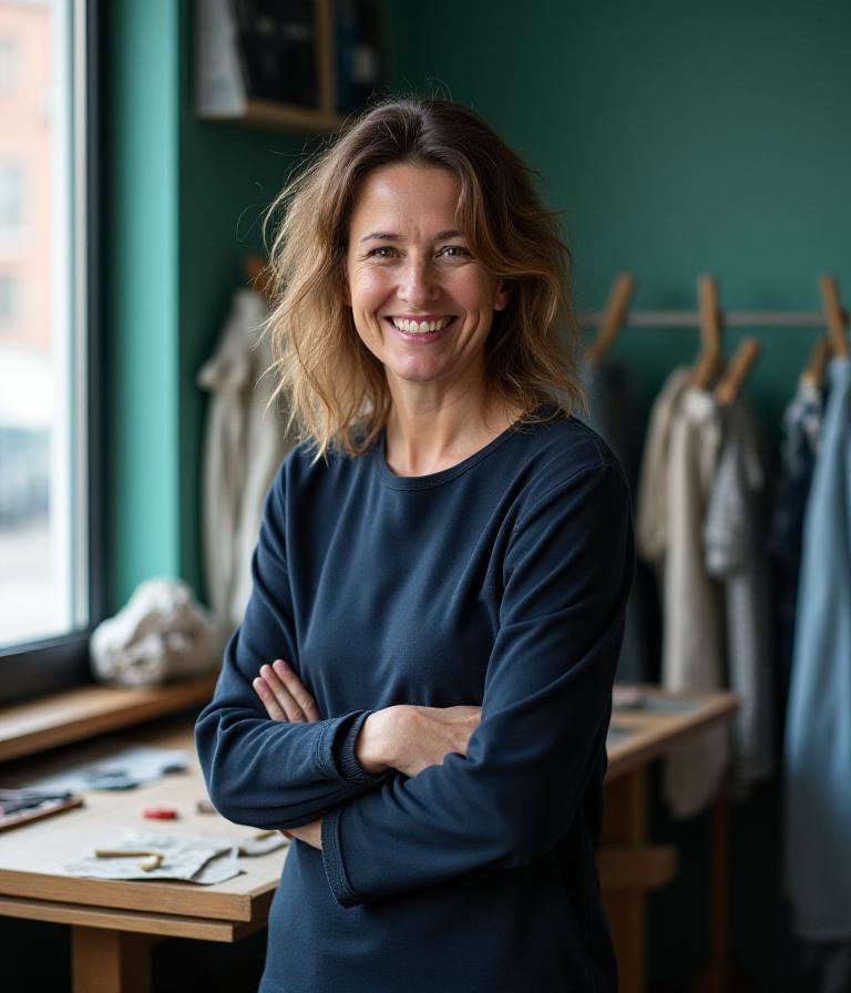 Founder of Silk & Compass Threads in the Toronto studio